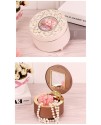 創意 歐式復古 印花小圓盒 音樂盒 MUSIC BOX